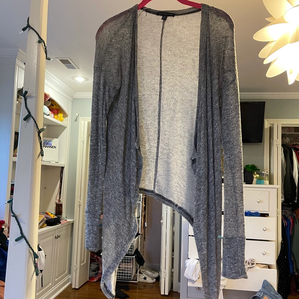 Gray cardigan